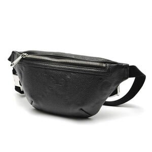 Gucci Jumbo GG Small Belt Bag/Body Bag, 658582, Leather, Black